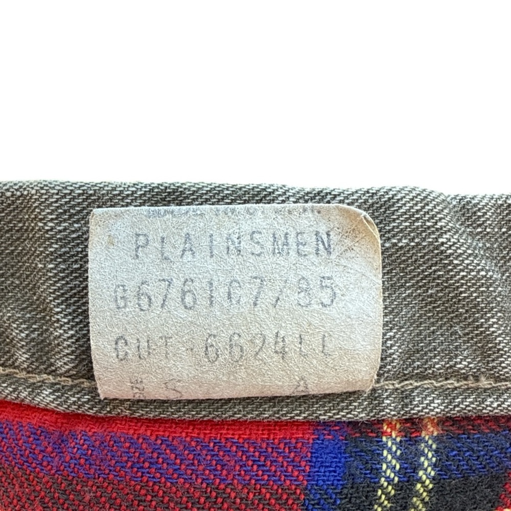 Vintage L.L. Bean Plainsmen Shirt Red Plaid Flannel Lined USA Made Men’s sz S - Picture 12 of 12